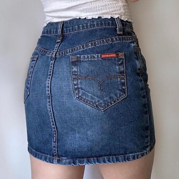 Roxy jeans skirt sz 7 mini - Picture 4 of 8